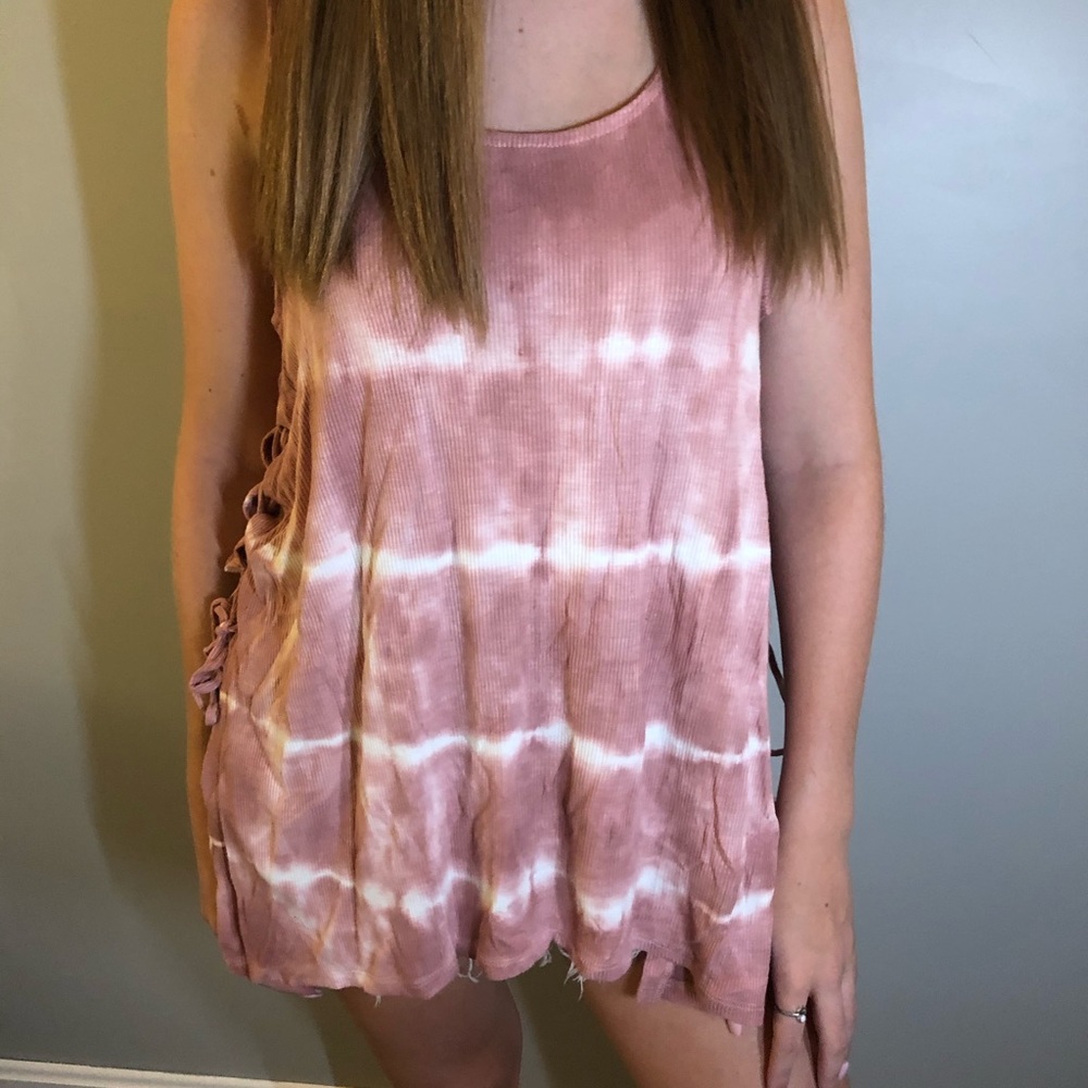 Pink Tie-Dye Tank